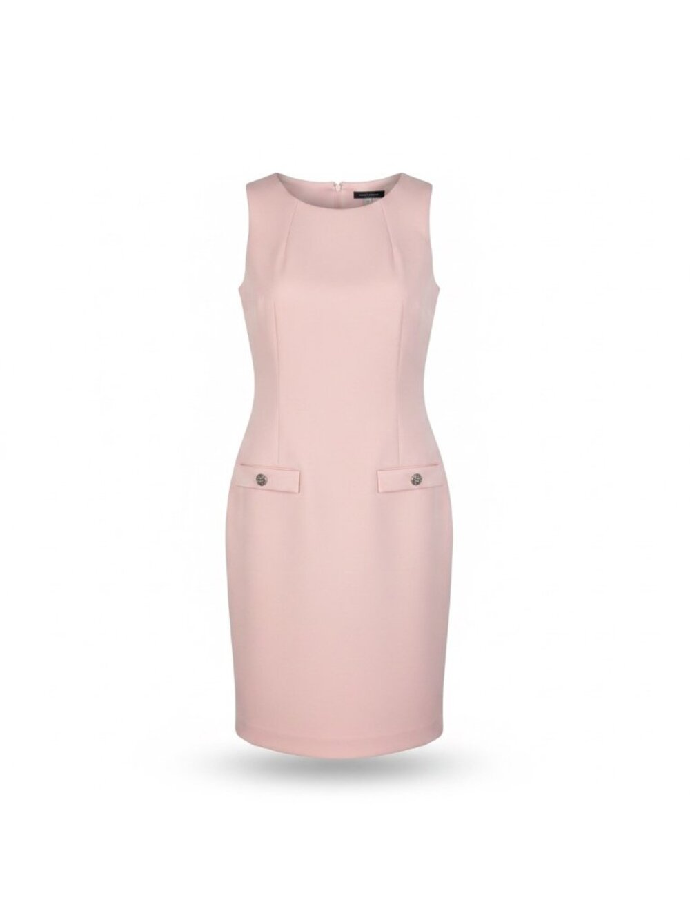 Tommy Hilfiger Womens Pink Polyester/Spandex Sheath Dress With Pockets Size 4
